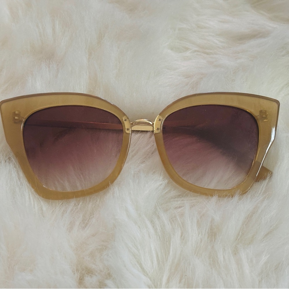 Free People Gold Sunglasses